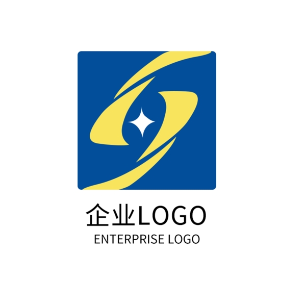 蓝色科技公司LOGO企业标志设计