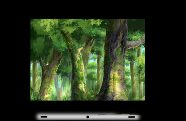 动画背景树林图片