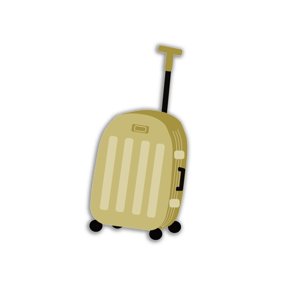 世界旅游日剪纸风旅行之一行李箱
