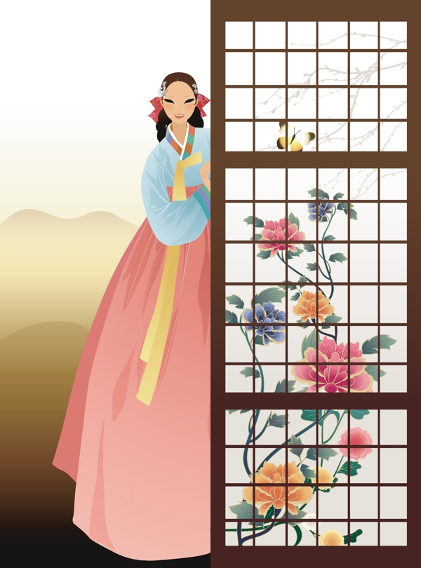 日韓盛典psd分層素材源文件韓國女性