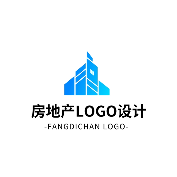 簡約大氣創(chuàng)意房地產(chǎn)logo標(biāo)志設(shè)計(jì)