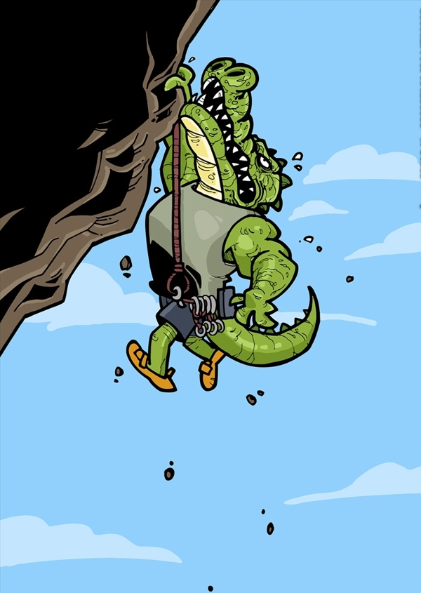 卡通鳄鱼鳄鱼树椰子树英文