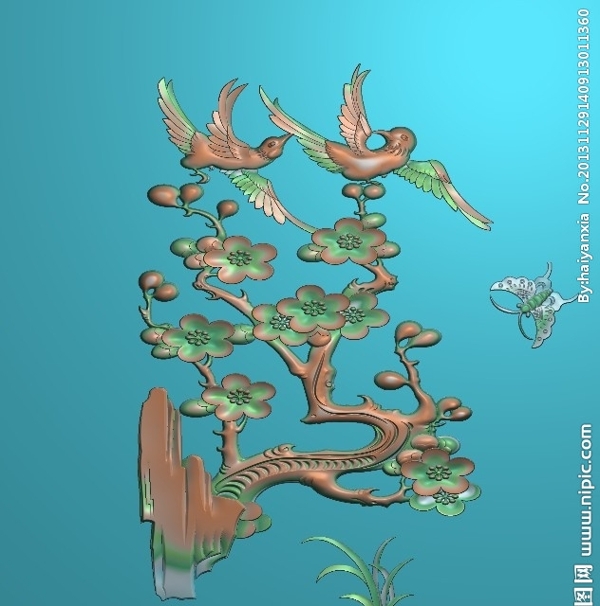 梅花鳥圖片