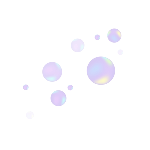 彩色圆形泡泡