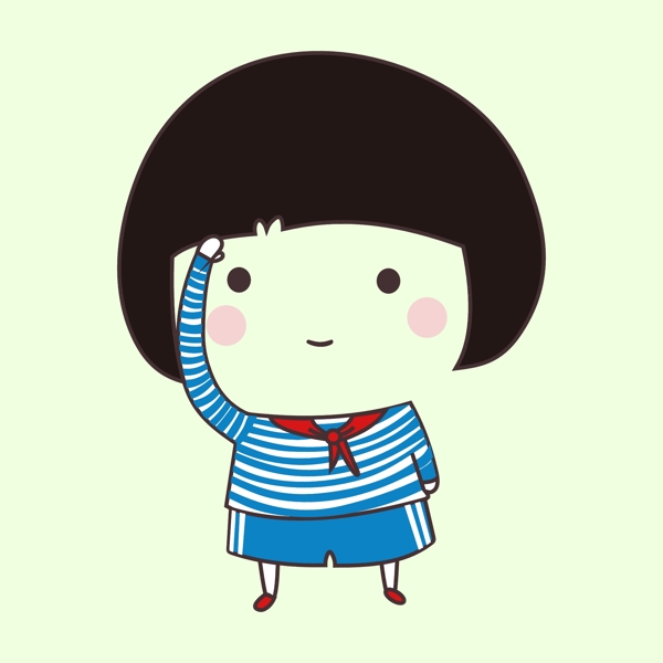 印花矢量圖T恤圖案人物女孩色彩免費(fèi)素材