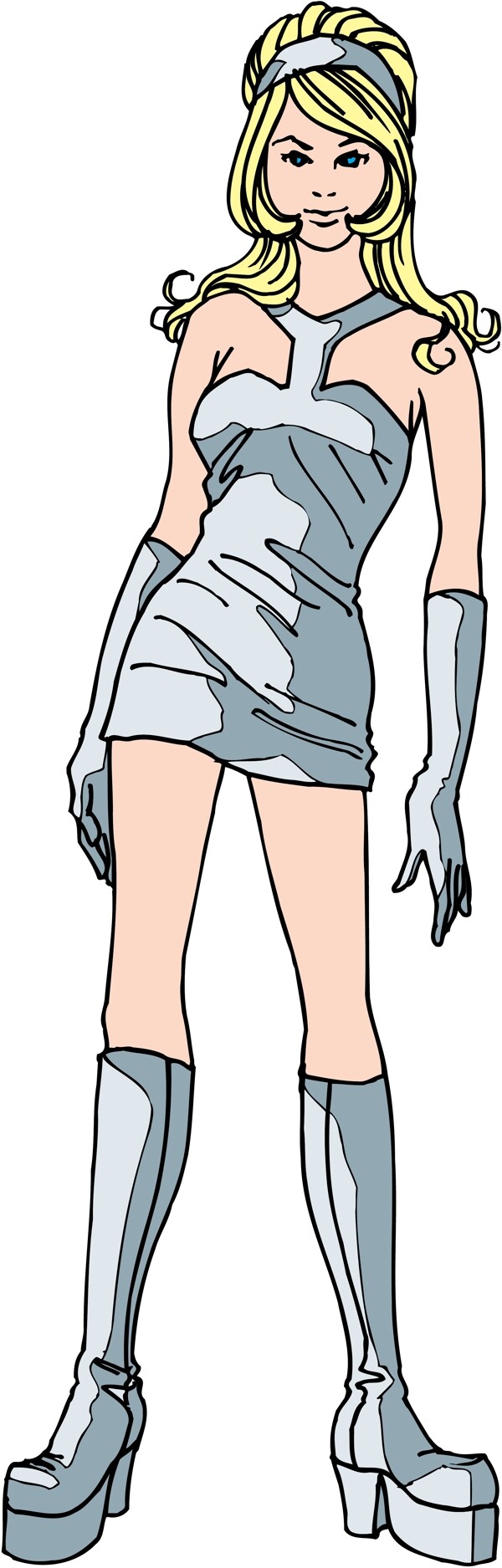 卡通美女圖片