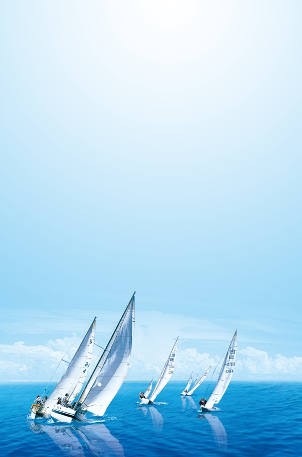 藍色背景