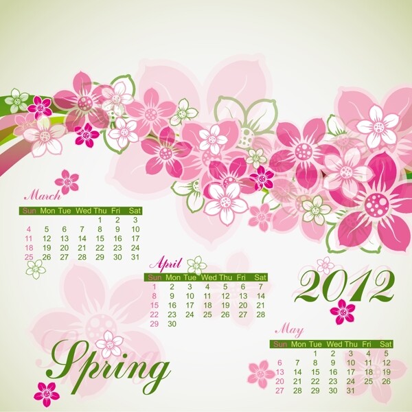 2012年春冬日历
