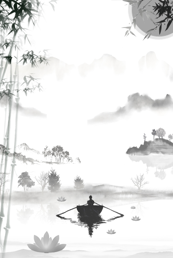 創(chuàng)意合成中元節(jié)背景