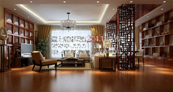 中式风格模型室内装饰设计