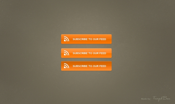 橙色的RSS订阅按钮