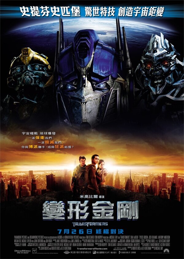 電影海報變形金剛2007圖片