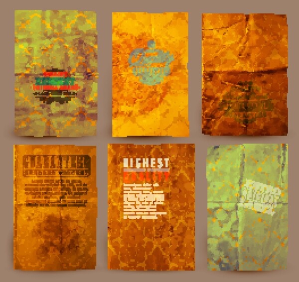 古典花紋背景矢量矢量素材03