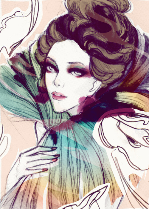 位圖插畫時尚插畫人物插畫時尚插畫免費(fèi)素材