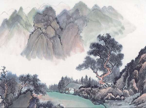 水墨山水畫(huà)圖片