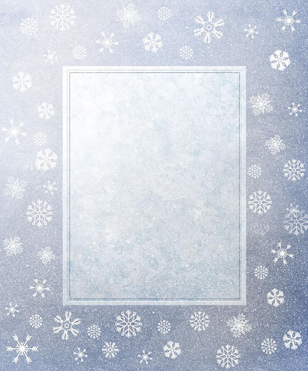 白色透明冰晶雪花图3