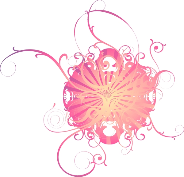 歐美花紋4366矢量EPS