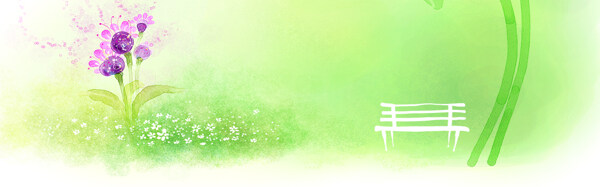 夢幻清新手繪卡通背景