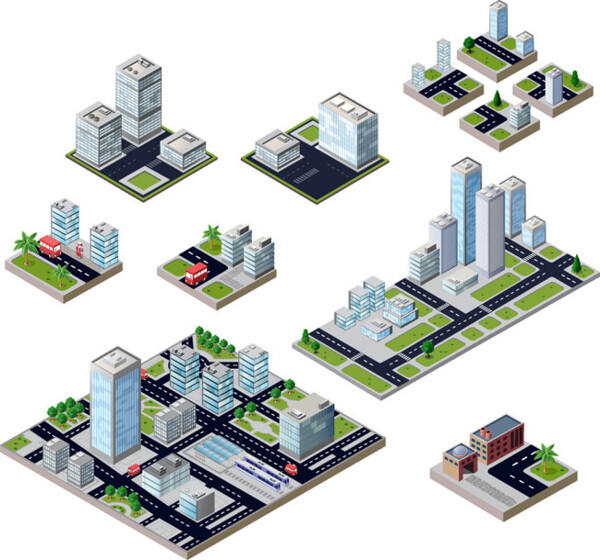 城市建筑元素图片