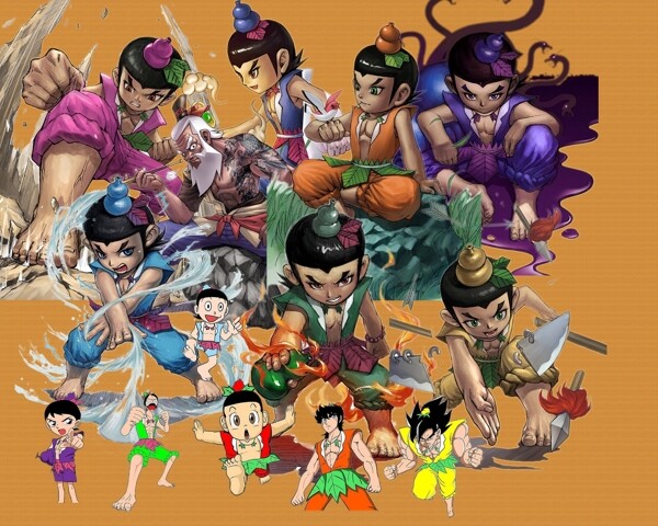 葫蘆娃高清合集動圖片
