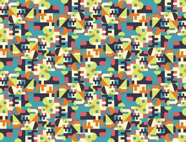 矢量圖幾何五顏六色免費素材