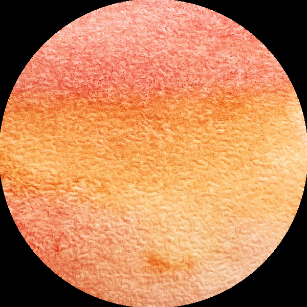 橘色水彩圆圈