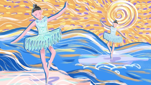 跳舞的女孩與漂流瓶