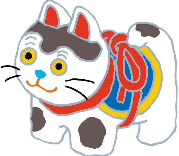 動(dòng)物玩具小老虎矢量