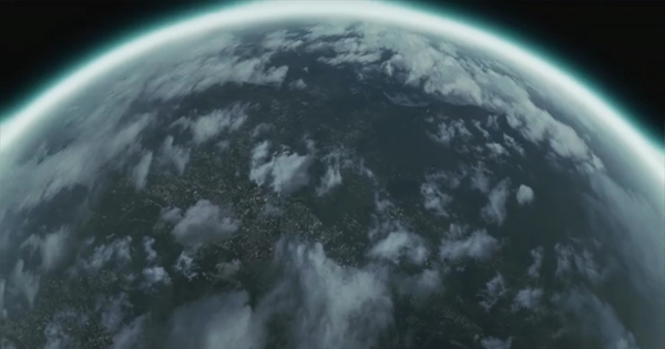 地球云层星球视频背景素材