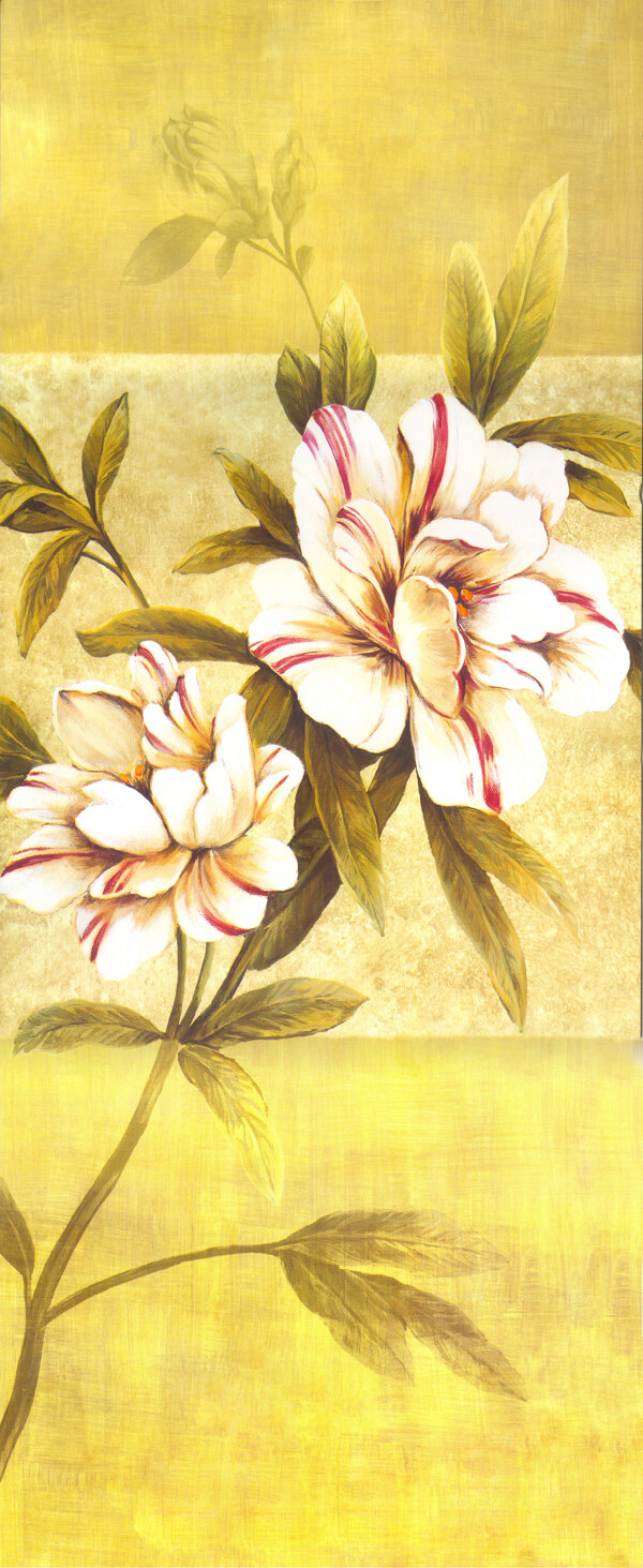花瓣油畫圖片