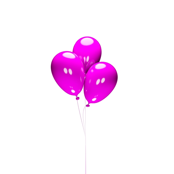 亮粉色漂浮气球装饰