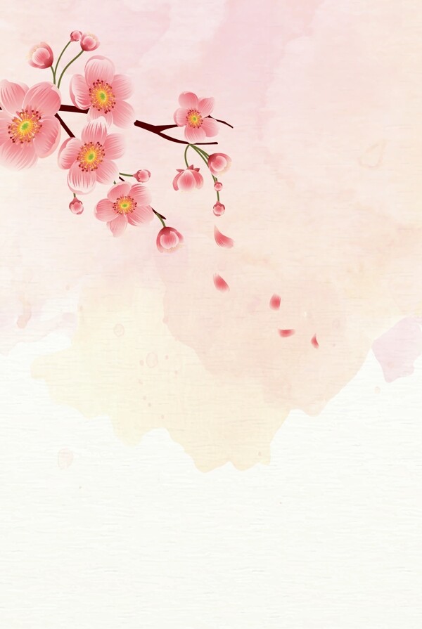 桃花背景圖