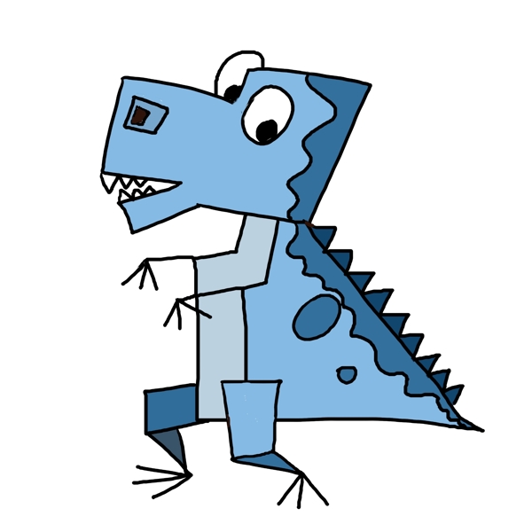 儿童玩具恐龙插画