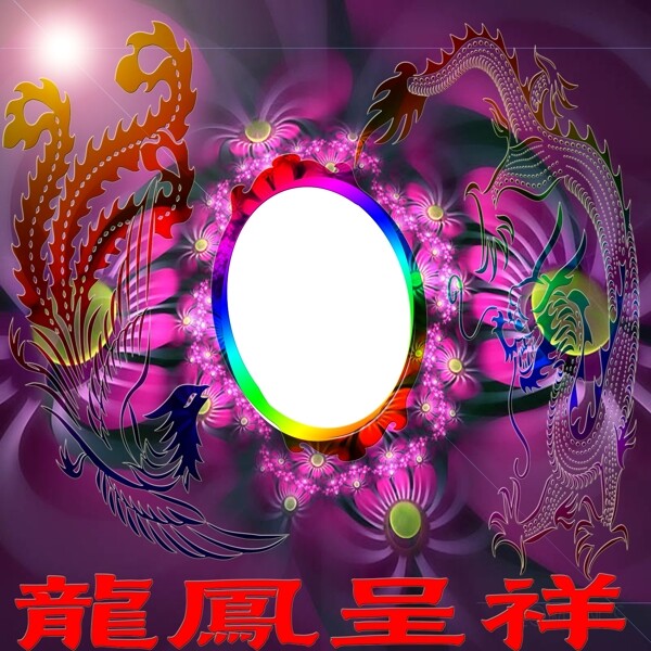 龍鳳呈祥相框
