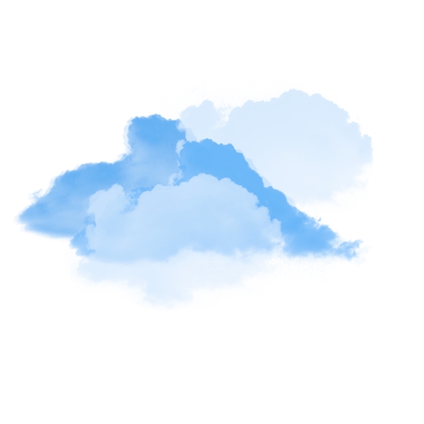 白色云朵云雾元素