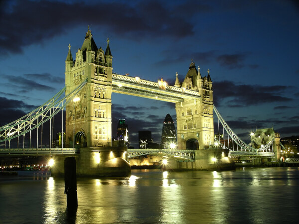伦敦塔桥夜景
