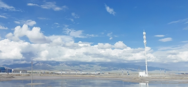 茶卡盐湖天空之境图片
