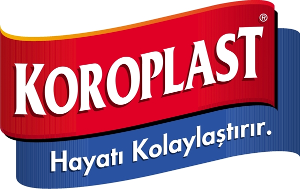 Koroplast紅藍色標志設(shè)計