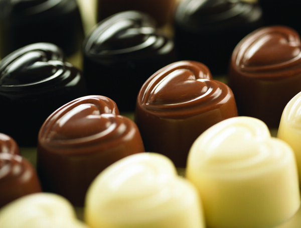 心型巧克力糖果图片
