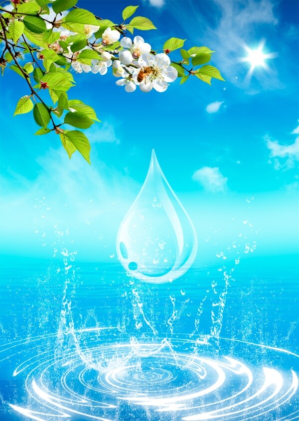水紋水滴圖片