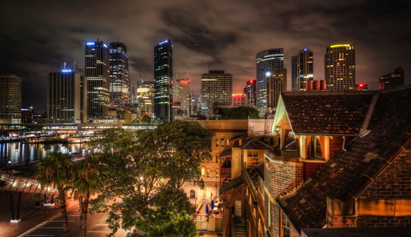 澳大利亚悉尼辉煌夜景图片