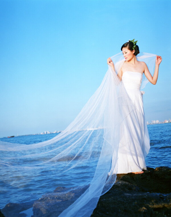 婚紗攝影樣片美麗新娘圖片