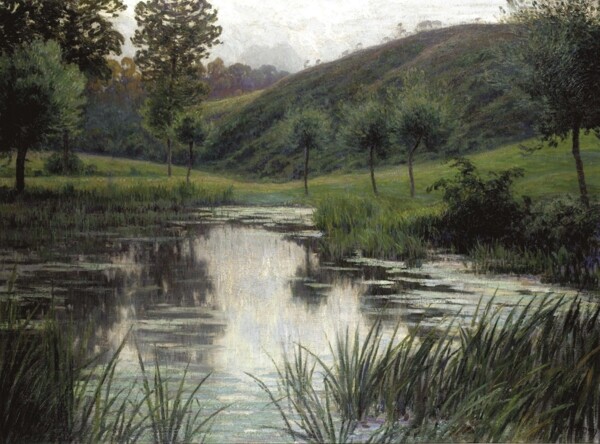 RodolpheWytanThePond畫家風(fēng)景畫靜物油畫建筑油畫裝飾畫