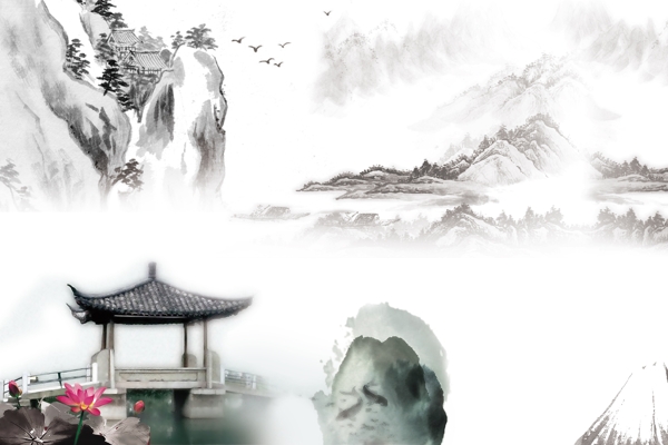 中國(guó)風(fēng)水墨畫(huà)