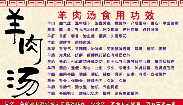 羊肉湯食用功效圖片