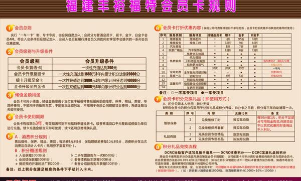 福特會(huì)員卡規(guī)則圖片