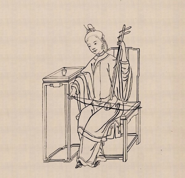 中国传统文化三十六行手绘线描画图片
