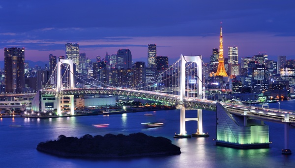 美丽东京夜景