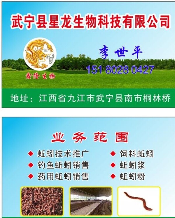 蚯蚓名片