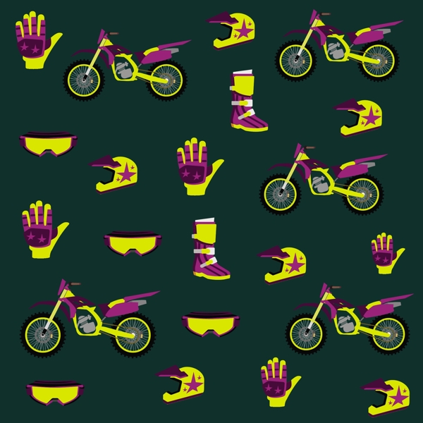 扁平摩托車圖標(biāo)